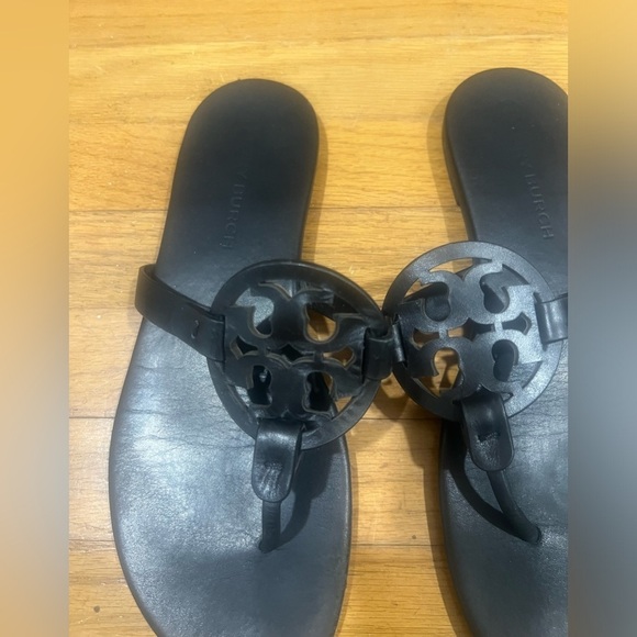 Tory Burch black Miller sandals - Picture 2 of 4